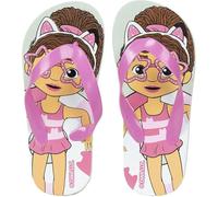CERDÁ LIFE'S LITTLE MOMENTS Chanclas Infantiles de Gabby´s Dollhouse Chanclas, Niñas, Blanco Y Rosa, 26/27 EU