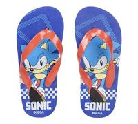 CERDÁ LIFE'S LITTLE MOMENTS Chanclas Infantiles de Sonic - Color Azul y Rojo - Talla 34/35 - Fabricadas 100% de EVA - Chanclas de Dedo para Niños y Niñas - Producto Original Diseñado en España