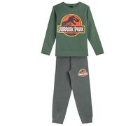 CERDÁ LIFE'S LITTLE MOMENTS Chándal de Jurassic Park - Conjunto Completo de 2 Piezas - Talla 10 Años - Elaborado con Algodón y Poliéster - Colores Verde y Gris - Producto Original Diseñado en España