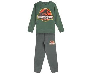 CERDÁ LIFE'S LITTLE MOMENTS Chándal de Jurassic Park - Conjunto Completo de 2 Piezas - Talla 6 Años - Elaborado con Algodón y Poliéster - Colores Verde y Gris - Producto Original Diseñado en España