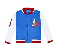 CERDÁ Chaqueta Cotton Brushed Baseball Sonic Unisex Diseño exclusivo Talla 8 años