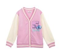 CERDÁ LIFE'S LITTLE MOMENTS | Chaqueta Stitch Cotton Brushed Baseball Stitch Unisex - Chaqueta Stitch Cálida y Suave 100% Algodón Rosa, Diseño Exclusivo de Disney