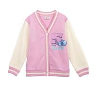 CERDÁ LIFE'S LITTLE MOMENTS | Chaqueta Stitch Cotton Brushed Baseball Stitch Unisex - Chaqueta Stitch Cálida y Suave 100% Algodón Rosa, Diseño Exclusivo de Disney