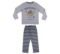 CERDÁ LIFE'S LITTLE MOMENTS Chica de Hogwarts el Colegio de Magia y Hechicería de Harry Potter-Pijama de Invierno 100% Algodón-Licencia Oficial Warner Bros, Gris, 12 años para Niñas (2200007699-C53)