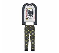 CERDÁ LIFE'S LITTLE MOMENTS Chico de Batman-Pijama de Invierno 100% Algodón-Licencia Oficial DC Comics, Gris, 8 años para Niños