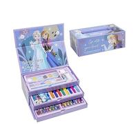 CERDÁ LIFE'S LITTLE MOMENTS Cofre para Colorear de Frozen - Incluye Rotuladores, Acuarelas y Lapiceros de Colores - Con Cuadernillo para Dibujar - Producto Original Diseñado en España