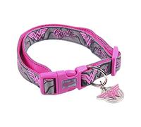 CERDÁ LIFE'S LITTLE MOMENTS Collar Perro Superheores de Wonder Woman - Licencia Oficial DC Comics, Rosa