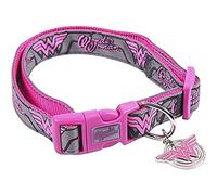CERDÁ LIFE'S LITTLE MOMENTS Collar Perro Superheores de Wonder Woman - Licencia Oficial DC Comics, Rosa