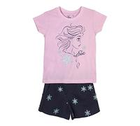 CERDÁ LIFE'S LITTLE MOMENTS - Conjunto verano para Niña de Elsa Frozen 2 Fabricado en algodón 100% y Compuesto por Pantalón Corto y Camiseta de manga Corta | Licencia Oficial Disney