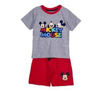 CERDÁ LIFE'S LITTLE MOMENTS - Conjunto verano para Niño de Mickey Mouse Fabricado en algodón 100% y Compuesto por Pantalón Corto y Camiseta de manga Corta | Licencia Oficial Disney 3 Años