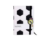 CERDÁ LIFE'S LITTLE MOMENTS Cuaderno Acolchado Real Madrid - Cuaderno Escolar con diseño Oficial, Ideal para Fans, Estudiantes y coleccionistas del Club Merengue