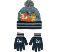 CERDÁ LIFE'S LITTLE MOMENTS Diseño Divertido y Único-Gorro y Guantes Lion King Conjunto de 2 Piezas, Multicolor, One Size para Niños