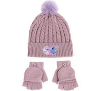 CERDÁ LIFE'S LITTLE MOMENTS Diseño Divertido y Único-Gorro y Guantes Stitch Conjunto de 2 Piezas, Multicolor, One Size para Niños