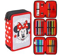 CERDÁ LIFE'S LITTLE MOMENTS - Estuche Escolar 3 Compartimentos Niña de Minnie Mouse - Licencia Oficial Disney, Multicolor, 2700000399