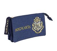 CERDÁ LIFE'S LITTLE MOMENTS, Estuche Harry Potter Hogwarts con 3 Compartimentos-Licencia Oficial Warner Bros para Niños, Multicolor, Edad recomendada-6 a 14 años