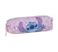 CERDÁ LIFE'S LITTLE MOMENTS Estuche Portatodo de Stitch - Color Rosa - 20x5,5x5,5 cm - Fabricado en Poliéster - Cierre de Cremallera - Estampado de Stitch - Producto Original Diseñado en España