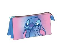 CERDÁ LIFE'S LITTLE MOMENTS | Estuches y Plumiers con Accesorios Stitch para Niños y Niñas - Licencia Oficial Disney, Portatodo Escolar con Cremallera, Multicompartimentos, Vuelta al Cole y Regalo Con
