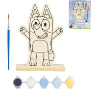 CERDÁ LIFE'S LITTLE MOMENTS Figuras Coloreables Madera Bluey - Set de Figuras de Madera para Pintar con Diseño de Bluey, Ideal para Manualidades, Actividades Creativas y Desarrollo Artístico Infantil