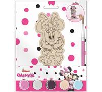CERDÁ LIFE'S LITTLE MOMENTS Figuras Coloreables Madera Minnie - Set de Figuras Decorativas para Pintar con Diseño de Minnie Mouse, Hechas de Madera Resistente Manualidades y Actividades Infantiles
