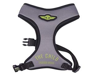 CERDÁ LIFE'S LITTLE MOMENTS - ForFanPets, Arnes de Perro Mediano de Baby Yoda The Child - Licencia Oficial Disney, Azul, M-L
