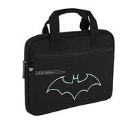Cerdá LIFE'S LITTLE MOMENTS - Funda Tablet Infantil de Batman Con Bolsillo Superior Compatible Tablets de 9-11 Pulgadas, Bolsillo Lateral y Asa de Mano - Licencia Oficial DC