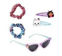 CERDÁ LIFE'S LITTLE MOMENTS Gabby’s Dollhouse con Gafas de Sol, Coleteros y Clips para Pelo Niñas Protección UV Gorra de béisbol, Set Belleza Gabby's, Talla única Unisex Adulto