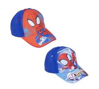 Gorra Infantil con Visera de Spidey-Azul-51 cm-Elaborada con 65% Algodón y 35% Poliéster-Estampado de Spidey-Producto Original Diseñado en España