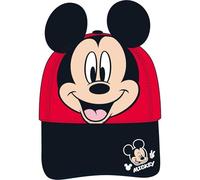 Mickey Mouse Gorra Infantil Rojo Talla Única Unisex Niños