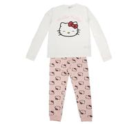 CERDÁ Life'S Little Moments Hello Kitty cómoda y Suave diseño Original / Pijama Transpirable y Duradero Juego, S (2 Piezas) Unisex niños