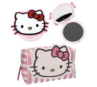 CERDÁ LIFE'S LITTLE MOMENTS Hello Kitty Neceser de Aseo con Espejo Plegable Set Tocador Portátil