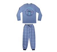 CERDÁ LIFE'S LITTLE MOMENTS Hombre Lilo y Stitch-Pijama Familiar a Juego 100% Algodón-Licencia Oficial Disney, Azul, Talla XXL (2200008177_T6XXL-C56)