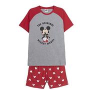 CERDÁ LIFE'S LITTLE MOMENTS Hombre Mickey Mouse Algodon 100% de 2 Piezas [ Camiseta + Pantalon Pijama Niño ] -Licencia Oficial Disney, Rojo, Normal
