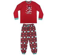 CERDÁ LIFE'S LITTLE MOMENTS Hombre Mickey Mouse-Pijama Familiar a Juego de Navidad 100% Algodón-Licencia Oficial Disney, Rojo, Talla XL