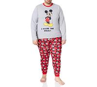 CERDÁ LIFE'S LITTLE MOMENTS Hombre Pijama Mickey Mouse-Licencia Oficial Disney, Gris, M