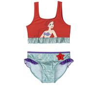 CERDÁ LIFE'S LITTLE MOMENTS Infantil de La Sirenita Bikini de Dos Piezas para bebés y niños pequeños, Naranja y Verde, 3 años