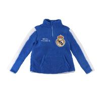 CERDÁ LIFE'S LITTLE MOMENTS Jersey Sherpa Fleece Real Madrid Niños - Sudadera Oficial de Estar en Casa, Diseño Exclusivo con Escudo Suéter,10 años