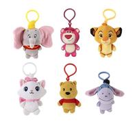 CERDÁ LIFE'S LITTLE MOMENTS - Llavero de Peluche Dumbo con Gancho de Plástico - Accesorio Infantil para Mochilas, Bolsos y Estuches - Suave, Ligero - Licencia Oficial Disney