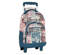 CERDÁ LIFE'S LITTLE MOMENTS , Mochila Carro Escolar Harry Potter Unisex Niños, Azul (Blue), 49 Cm