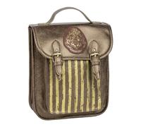 CERDÁ LIFE'S LITTLE MOMENTS Mochila Casual de Harry Potter - Color Marrón - 22.5x22.5x7.cm - Fabricada en PU - Diseño con Solapa - Estampado del Escudo de Hogwarts - Producto Original