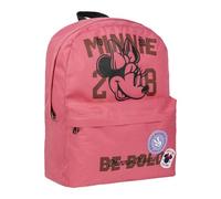 CERDÁ LIFE'S LITTLE MOMENTS Mochila Casual de Minnie - Color Coral - 32x12x42 cm - Fabricada en Poliéster - Estampado con Motivos de Minnie - Producto Original