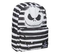 CERDÁ LIFE'S LITTLE MOMENTS Mochila Casual de Pesadilla Antes de Navidad - Color Negro - 32x12x42 cm - Fabricada en Poliéster - Estampado con Motivos de Jack - Producto Original