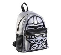 CERDÁ LIFE'S LITTLE MOMENTS Casual Polipiel de Grogu de The Mandalorian-Licencia Oficial Disney para Mujer, Gris, Pequeña-Mochila Mini Perfecta para Llevar Todas Tus Cosas ordenadas