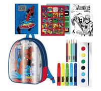 CERDÁ LIFE'S LITTLE MOMENTS Mochila Coloreable Avengers Para Niños - Mochila Infantil Marvel Con Rotuladores Para Pintar - Actividades Creativas y Mochila Ideal Para Escuela