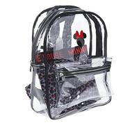 CERDÁ LIFE'S LITTLE MOMENTS , Mochila De Playa Transparente Minnie Mouse Con Compartimento Interior Impreso Unisex Niños, Negro, L