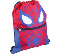 CERDÁ LIFE'S LITTLE MOMENTS - Mochila de Saco de Spiderman Bolsillo Frontal, Apertura Regulable y Asas con Velcro para más Seguridad - Licencia OficialMarvel