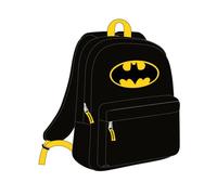 CERDÁ LIFE'S LITTLE MOMENTS - Mochila Escolar de Batman Idónea para Adolescentes con 2 Compartimentos, Espalda Ergonómica y Asas Ajustables Acolchadas - Licencia Oficial DC