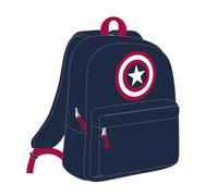 CERDÁ LIFE'S LITTLE MOMENTS - Mochila Escolar de Capitan America Idónea para Adolescentes con 2 Compartimentos, Espalda Ergonómica y Asas Ajustables Acolchadas - Licencia Oficial Marvel