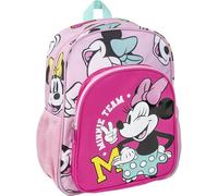 CERDÁ Mochila escolar Minnie – 31x12x38 cm, fucsia, cierre cremallera, asa ajustable
