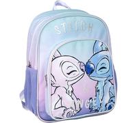 CERDÁ LIFE'S LITTLE MOMENTS | Mochila Escolar Stitch 31x12x38 cm - Mochila Stitch Cierre Cremallera Asa Ajustable - Mochila Escolar Stitch Resistente y Duradera Producto Original Diseñado en España
