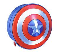 CERDÁ Life'S Little Moments - Mochila Infantil Capitan America de The Avengers en 3D - Licencia Oficial Marvel Studios, Azul, 310X310X100mm